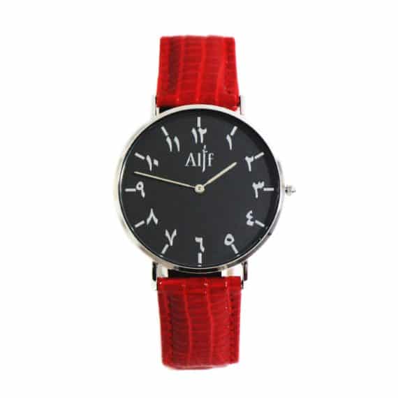 montre chiffre arabe coquelicot