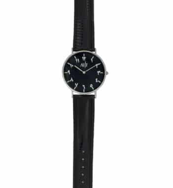 Montre Alif Black allongée